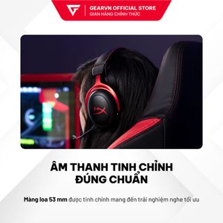 Tai nghe HP HyperX Cloud III Red (Bảo hành 24 tháng/ Âm thanh 7.1/ Kết nối USB, 3.5)