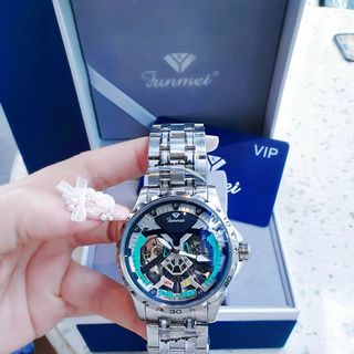 ĐỒNG HỒ NAM CHÍNH HÃNG FUNMEI AUTOMATIC MẶT VIỀN MÀU ĐI KÈM TEM BẢO HÀNH KÍCH HOẠT ĐIỆN TỬ 2