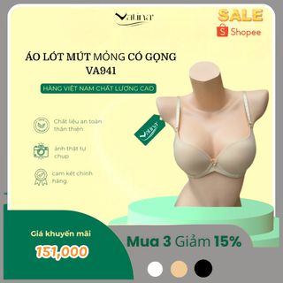 Áo ngực nữ trơn mút mỏng có gọng dễ chịu không bí bách VIENA V941