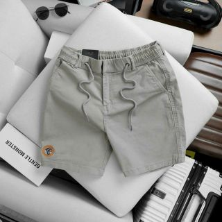 quần short kaki nam lưng thun có dây rút
