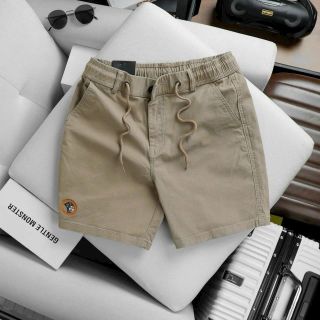 quần short kaki nam lưng thun có dây rút