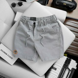 quần short kaki nam lưng thun có dây rút