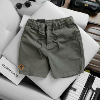 quần short kaki nam lưng thun có dây rút