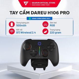 Tay cầm DareU H106 Pro Đen Wireless Gaming