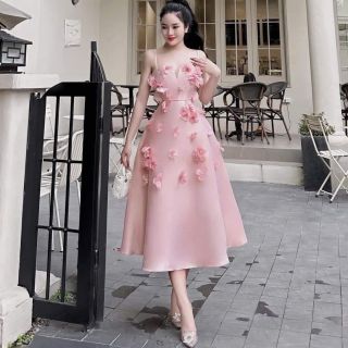 ĐẦM XÒE ĐÍNH HOA 2S SIÊU XINH CHO BẠN GÁI