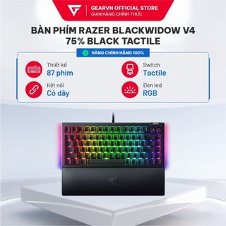 Bàn phím Razer Blackwidow V4 75% Black Tactile