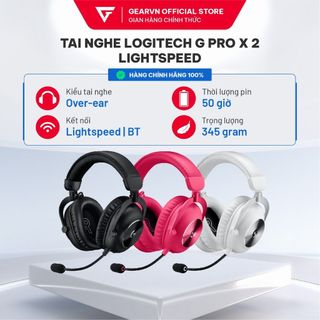 Tai nghe Logitech G PRO X 2 LIGHTSPEED Đen/ Trắng/ Hồng