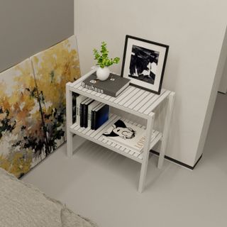 Kệ Giày Behomes 2 Tầng 50cm Gỗ Thông Cao Cấp Chống Mối Mọt Cong Vênh