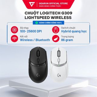 Chuột Logitech G309 Lightspeed Wireless Bluetooth Đen/ Trắng