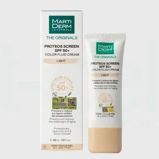 KEM CHỐNG NẮNG LÀM ĐỀU MÀU DA NÂNG TONE MARTIDERM THE ORIGINALS PROTEOS SCREEN SPF50+ COLOR FLUID CREAM (LIGHT) 40ML