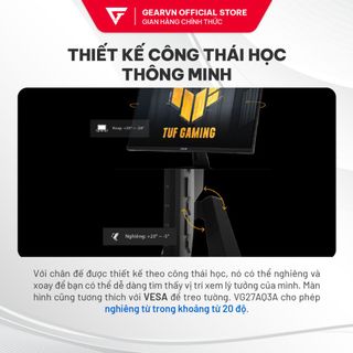 Màn hình ASUS TUF GAMING VG27AQ3A 27" Fast IPS 2K 180Hz Gsync chuyên game