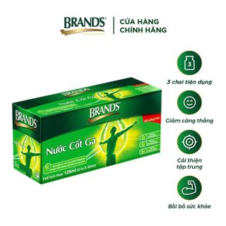 Nước cốt gà Brand's lốc x 3 hũ x 42ml