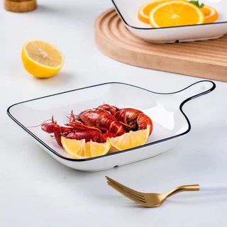 SET 6 DĨA SỨ VUÔNG CÓ TAY CẦM