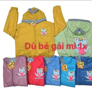 áo khoác dù trẻ em có mũ trùm đầu