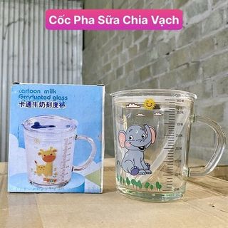 Cốc thủy tinh Pha Sữa Chia Vạch 400ml giá sỉ