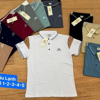 áo thun cổ trụ, phom body, chất vải thun lạnh