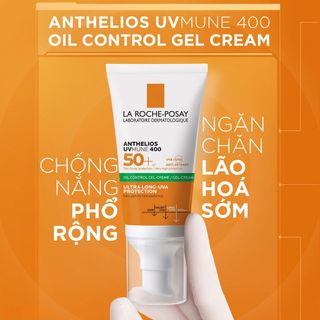 [MẪU MỚI] KEM CHỐNG NẮNG KHÔNG MÀU KIỂM SOÁT DẦU LA ROCHE-POSAY ANTHELIOS UVMUNE OIL CONTROL GEL CREAM SPF 50+ 50ML
