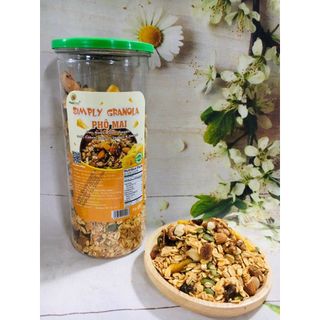 SIMPLY GRANOLA NGUYÊN VỊ, VỊ MATCHA, VỊ PHÔ MAI HỦ 500G ĂN KIÊNG, ĂN CHAY TỐT CHO SỨC KHỎE NC02 - LADY'S PASSION