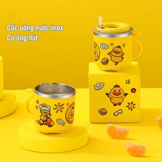 CỐC UỐNG NƯỚC GIỮ NHIỆT CHO BÉ KÈM ỐNG HÚT 300ML 56714 - LADY'S PASSION