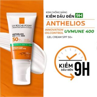 [MẪU MỚI] KEM CHỐNG NẮNG KHÔNG MÀU KIỂM SOÁT DẦU LA ROCHE-POSAY ANTHELIOS UVMUNE OIL CONTROL GEL CREAM SPF 50+ 50ML