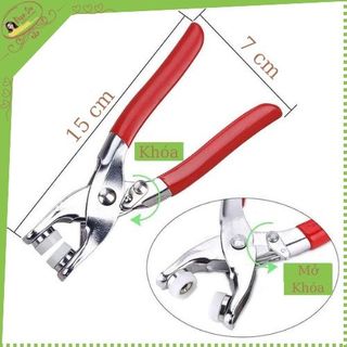 KÌM BẤM CÚC VÀNH ÁO KIM LOẠI ĐA NĂNG BỘ KÌM BẤM KHUY KÈM CÚC BẤM 9.5MM THÉP KHÔNG GỈ GD043 - LADY'S PASSION