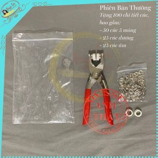 KÌM BẤM CÚC VÀNH ÁO KIM LOẠI ĐA NĂNG BỘ KÌM BẤM KHUY KÈM CÚC BẤM 9.5MM THÉP KHÔNG GỈ GD043 - LADY'S PASSION