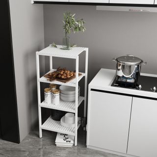 Kệ Gỗ Lò Vi Sóng Behomes 4 Tầng - Kệ Để Đồ Gỗ Thông Chắc Chắn Chống Mối Mọt