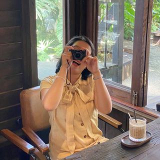 Đầm sơ mi fom rộng dáng dài