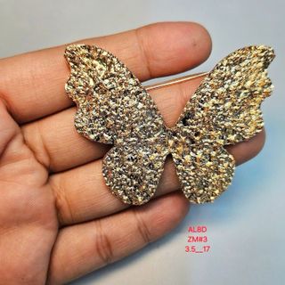 Ghim cài áo bướm vàng bằng kim loại 2453