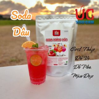 SODA HOÀNG HÔN DÂU, NƯỚC UỐNG GIẢI KHÁT CÓ SẴN GAS, KHÔNG CẦN SIRO VÀ NƯỚC CÓ GAS, THƠM NGON, DỄ PHA TÚI 500GR SDHHD - LADY'S PASSION