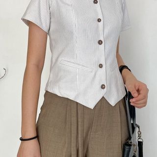Áo nữ kiểu dáng croptop tay ngắn