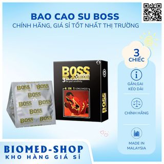 Bao cao su Boss 3s - hộp 3 cái - Chính Hãng giá sỉ