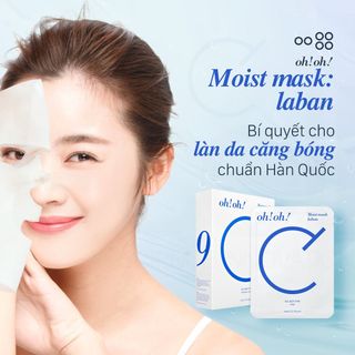 MẶT NẠ CERAMIDE PHỤC HỒI DA OH!OH! MOIST MASK LABAN (25ML X 10 MIẾNG)