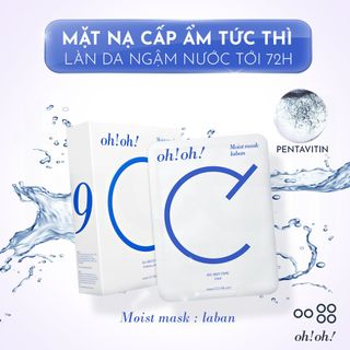 MẶT NẠ CERAMIDE PHỤC HỒI DA OH!OH! MOIST MASK LABAN (25ML X 10 MIẾNG)
