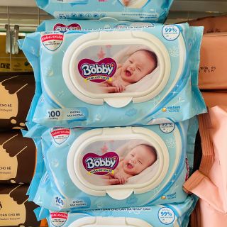 KHĂN ƯỚT BOBBY NANO BẠC KHÁNG KHUẨN 100 MIẾNG CHO BÉ L041 - LADY'S PASSION
