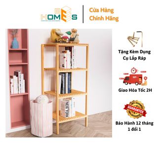 Kệ Gỗ Lò Vi Sóng Behomes 4 Tầng - Kệ Để Đồ Gỗ Thông Chắc Chắn Chống Mối Mọt