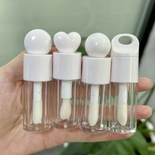 Vỏ PET Chai ống Son bóng nước với nhiều kiểu cọ và nắp đa dạng siêu cute 4ml , vỏ dày dặn ( Hàng giá tận Xưởng )