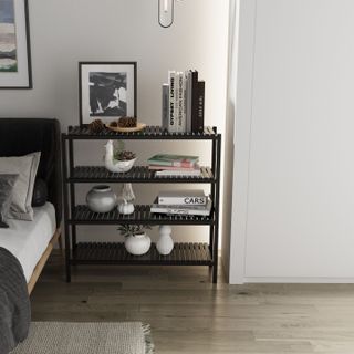 Kệ Giày Behomes 4 Tầng 80cm Gỗ Thông Cao Cấp Chống Mối Mọt Cong Vênh