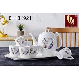 BỘ BÌNH TRÀ KÈM KHAY HỌA TIẾT BẦU