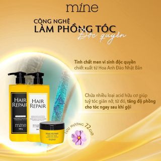 Dầu gội dưỡng tóc MINE HAIR REPAIR PERFUMED SHAMPOO DAMODE chai 500ml