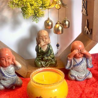 Nến Bơ Organic Chữ Phúc - Không Khói, Cháy Liên Tục 2 Ngày