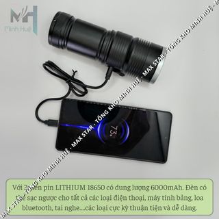 ĐÈN PIN CẦM TAY SIÊU SÁNG RAY BOW 1122 CHIẾU XA 600 MÉT CÓ ZOOM XA GẦN CHỐNG NƯỚC SẠC NGƯỢC CHO ĐIỆN THOẠI CAO CẤP GD193 - LADY'S PASSION