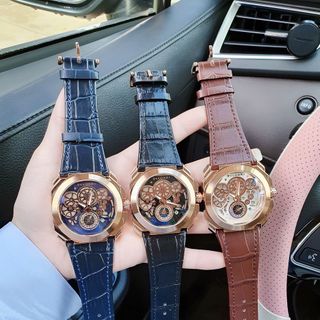 DEAL HOT ĐỒNG HỒ NAM TRUNG CẤP B V L DÂY DA MẶT VÒNG 3