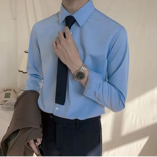 Áo sơ mi nam dài tay cao cấp, Chất liệu lụa mềm mịn , kiểu dáng Hàn Quốc không nhăn, không xù , thấm hút mồ hôi