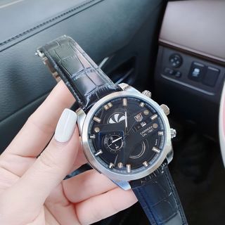 XẢ KHO ĐỒNG HỒ NAM DA TRUNG CẤP TAG HEU DÂY DA MẶT TRÒN TO 9