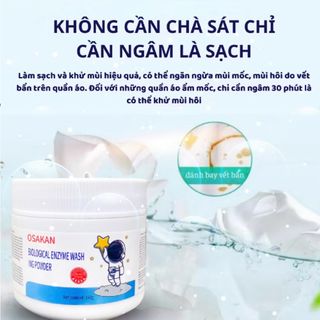 Bột Tẩy Trắng Quần Áo OSAKAN Sinh Học Đánh Bay Vết Bẩn - Tẩy Trắng Quần Áo - Khử Vết Ố Vàng