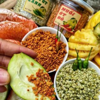 SET MUỐI XANH ĐỎ SIÊU NGON - "CẶP ĐÔI HOÀN HẢO" CHO MÓN ĂN VẶT - WINNIE HOUSE