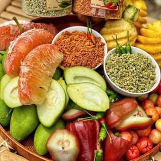 SET MUỐI XANH ĐỎ SIÊU NGON - "CẶP ĐÔI HOÀN HẢO" CHO MÓN ĂN VẶT - WINNIE HOUSE