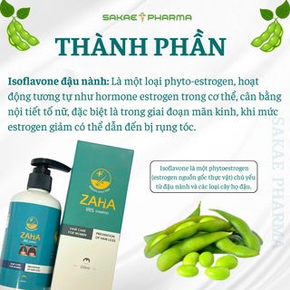 Zaha Iris Shampoo Dầu Gội Hỗ Trợ Giảm Rụng Tóc ,Kích THích Mọc Tóc Dành Cho Nữ 250ml