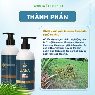 ZAHA Roy Shampoo Men Dầu Gội Kích Thích Mọc Tóc, Ngăn Ngừa Rụng Tóc và Hói Đầu Ở Nam Giới